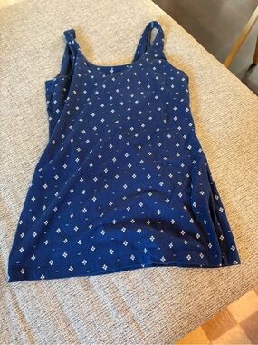 Maurices Navy Tank Top with White Diamond Motif